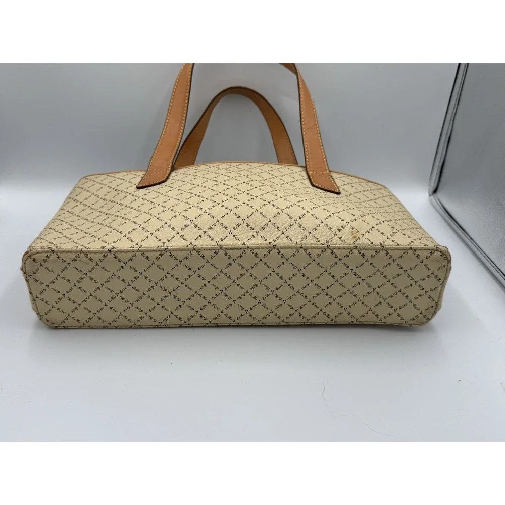 La Tour Eiffel Paris Monogram Satchel Crossbody Bag Beige Matching Wallet Set